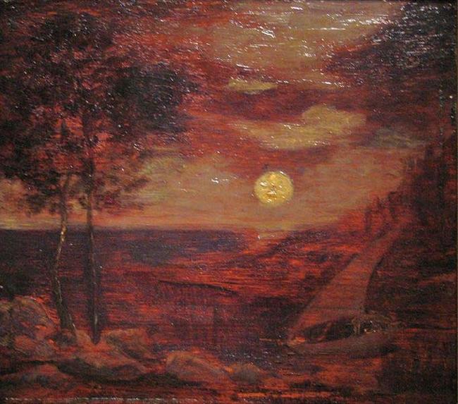 Albert Pinkham Ryder The Lovers' Boat China oil painting art